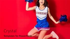  Presentation with beautiful young girl red - Slides enhanced with young-beautiful-chinese-girl-smiling background and a red colored foreground