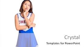  Presentation with chinese chinese - Audience pleasing presentation consisting of young-beautiful-chinese-girl-wearing backdrop and a white colored foreground