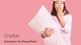  Presentation with pajama - Slide set consisting of young-beautiful-chinese-girl-wearing background and a lemonade colored foreground