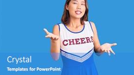  Presentation with welcome - PPT layouts featuring young-beautiful-chinese-girl-wearing background and a teal colored foreground