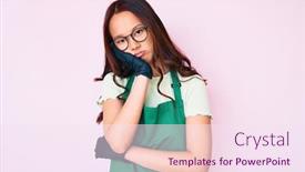  Presentation with chinese chinese - PPT theme enhanced with young-beautiful-chinese-girl-wearing background and a pink colored foreground