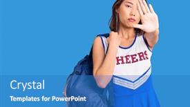  Presentation with chinese chinese - Cool new theme with young-beautiful-chinese-girl-wearing backdrop and a teal colored foreground