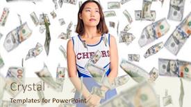  Presentation with chinese chinese - PPT theme consisting of young-beautiful-chinese-girl-wearing background and a lemonade colored foreground