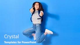  Presentation with chinese chinese - Audience pleasing slide set consisting of young-beautiful-chinese-student-girl backdrop and a teal colored foreground