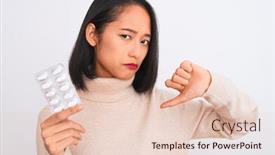  Presentation with chinese - Theme enhanced with young-beautiful-chinese-woman-holding background and a lemonade colored foreground