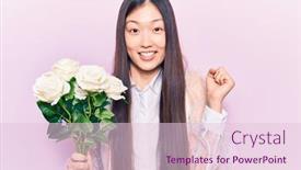  Presentation with beautiful tibet scenery in china - Slide set featuring young-beautiful-chinese-woman-holding background and a lemonade colored foreground