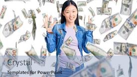  Presentation with beautiful tibet scenery in china - Audience pleasing slide deck consisting of young-beautiful-chinese-woman-pregnant backdrop and a teal colored foreground