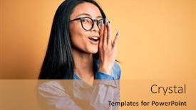  Presentation with chinese - PPT layouts featuring young-beautiful-chinese-woman-wearing background and a yellow colored foreground