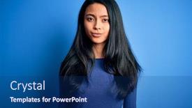  Presentation with chinese chinese - Beautiful PPT layouts featuring young-beautiful-chinese-woman-wearing backdrop and a ocean colored foreground