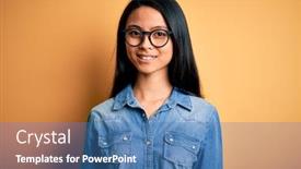  Presentation with chinese chinese - Audience pleasing slide set consisting of young-beautiful-chinese-woman-wearing backdrop and a  colored foreground