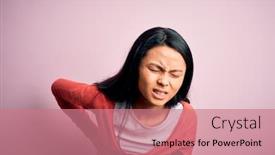  Presentation with beautiful tibet scenery in china - Audience pleasing slide set consisting of young-beautiful-chinese-woman-wearing backdrop and a coral colored foreground