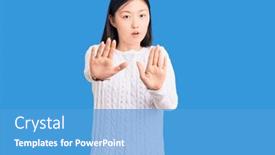  Presentation with chinese - Audience pleasing slide deck consisting of young-beautiful-chinese-woman-wearing backdrop and a teal colored foreground