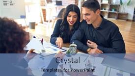  Presentation with young happy couple - Colorful theme enhanced with young-beautiful-couple-applying backdrop and a teal colored foreground