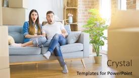  Presentation with dance beautiful couple dancing ballroom - PPT layouts having young-beautiful-couple-relaxing-sitting background and a coral colored foreground