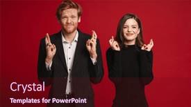  Presentation with hope - Theme consisting of young-beautiful-couple-wearing-black background and a wine colored foreground