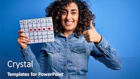  Presentation with arab - Audience pleasing PPT layouts consisting of young-beautiful-curly-arab-woman backdrop and a ocean colored foreground