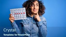  Presentation with annual cycle green mayan calendar - Presentation consisting of young-beautiful-curly-arab-woman background and a ocean colored foreground