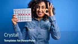  Presentation with arab - PPT layouts consisting of young-beautiful-curly-arab-woman background and a ocean colored foreground