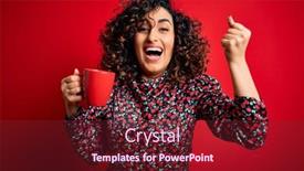  Presentation with arab - Slide deck featuring young-beautiful-curly-arab-woman background and a tawny brown colored foreground