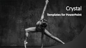  Presentation with dance beautiful couple dancing ballroom - Slide set having young beautiful dancer is posing background and a  colored foreground