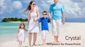  Presentation with kids explorers - Beautiful theme featuring young beautiful family with two backdrop and a lemonade colored foreground