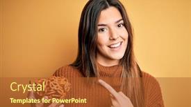  Presentation with eating - PPT theme consisting of young-beautiful-girl-eating-baked background and a red colored foreground