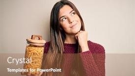  Presentation with macaroni - Presentation theme consisting of young-beautiful-girl-holding-bottle background and a red colored foreground