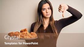  Presentation with negative - Slide set featuring young-beautiful-girl-holding-plate background and a red colored foreground