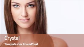  Presentation with group of three young girl - Audience pleasing slide deck consisting of young beautiful girl on white backdrop and a red colored foreground