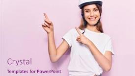  Presentation with bike - Beautiful presentation theme featuring young-beautiful-girl-wearing-bike backdrop and a lemonade colored foreground