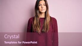  Presentation with pink simple - Beautiful slides featuring young-beautiful-girl-wearing-casual backdrop and a violet colored foreground