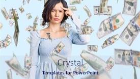  Presentation with acne - Colorful presentation theme enhanced with young-beautiful-girl-wearing-casual backdrop and a sky blue colored foreground