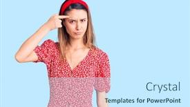  Presentation with acne - Colorful theme enhanced with young-beautiful-girl-wearing-dress backdrop and a white colored foreground