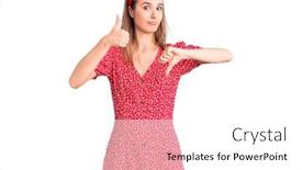  Presentation with conflict - Beautiful theme featuring young-beautiful-girl-wearing-dress backdrop and a white colored foreground