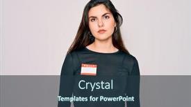  Presentation with name - Cool new PPT theme with young-beautiful-girl-wearing-hello backdrop and a tawny brown colored foreground