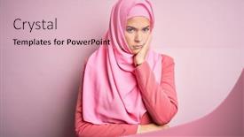  Presentation with muslim - Amazing theme having young-beautiful-girl-wearing-muslim backdrop and a lemonade colored foreground