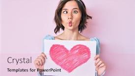  Presentation with princess - Audience pleasing slides consisting of young-beautiful-girl-wearing-princess backdrop and a lemonade colored foreground