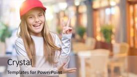  Presentation with beautiful young girl red - Amazing presentation having young beautiful girl wearing red backdrop and a  colored foreground