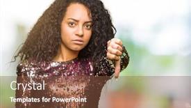  Presentation with hair dress - Amazing PPT layouts having young beautiful girl with curly hair wearing night party dress looking unhappy and angry showing rejection and negative with thumbs down gesture bad expression backdrop and a tawny brown colored foreground