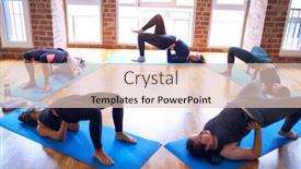  Presentation with group - PPT layouts enhanced with young-beautiful-group-of-sportswomen background and a lemonade colored foreground