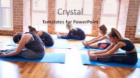  Presentation with fold - Audience pleasing PPT layouts consisting of young-beautiful-group-of-sportswomen backdrop and a lemonade colored foreground