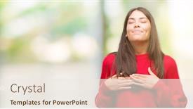  Presentation with red - PPT theme enhanced with young-beautiful-hispanic-wearing-red background and a sky blue colored foreground