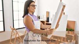  Presentation with confident young hispanic woman - 