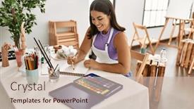  Presentation with confident young hispanic woman - 