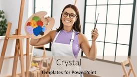  Presentation with confident young hispanic woman - 