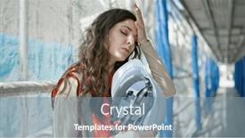  Presentation with lactation young woman breastfeeding - PPT theme featuring young-beautiful-hispanic-woman-builder background and a seafoam green colored foreground