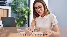  Presentation with beautiful hispanic woman - PPT layouts with young-beautiful-hispanic-woman-business background and a  colored foreground