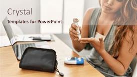  Presentation with beautiful hispanic woman - Slides consisting of young-beautiful-hispanic-woman-business background and a lemonade colored foreground