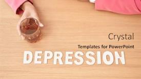  Presentation with whisky - Theme having young-beautiful-hispanic-woman-business background and a lemonade colored foreground