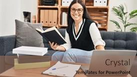  Presentation with business book - 